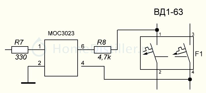 Мос3023 схема включения